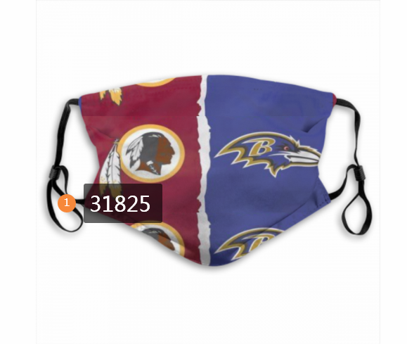 NFL Washington Redskins 1282020 Dust mask with filter->nfl dust mask->Sports Accessory